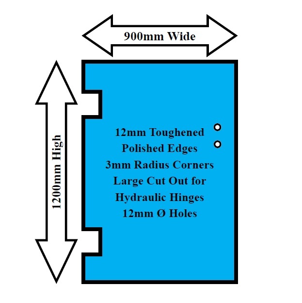 Hydraulic Gate 900 x 1200 x 12mm