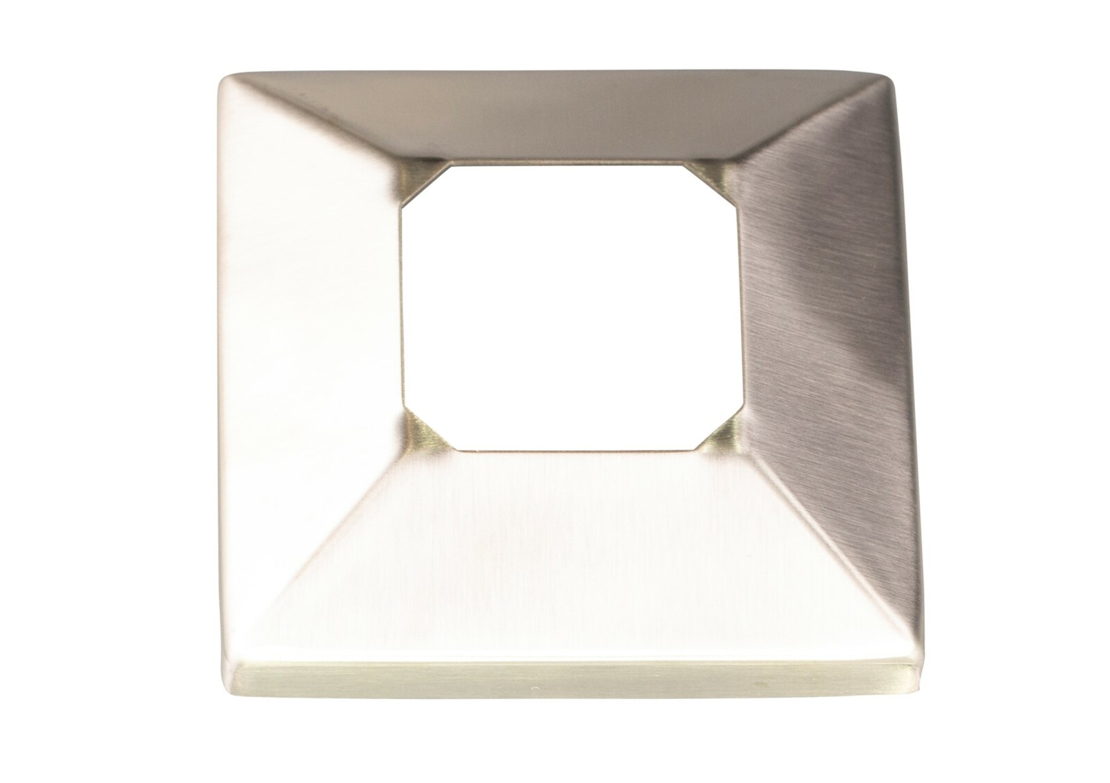 Spigot Cover Plate Square Satin Fancy