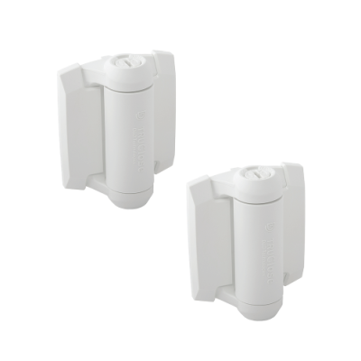 Tru Close WHITE Heavy Duty Hinges Pair