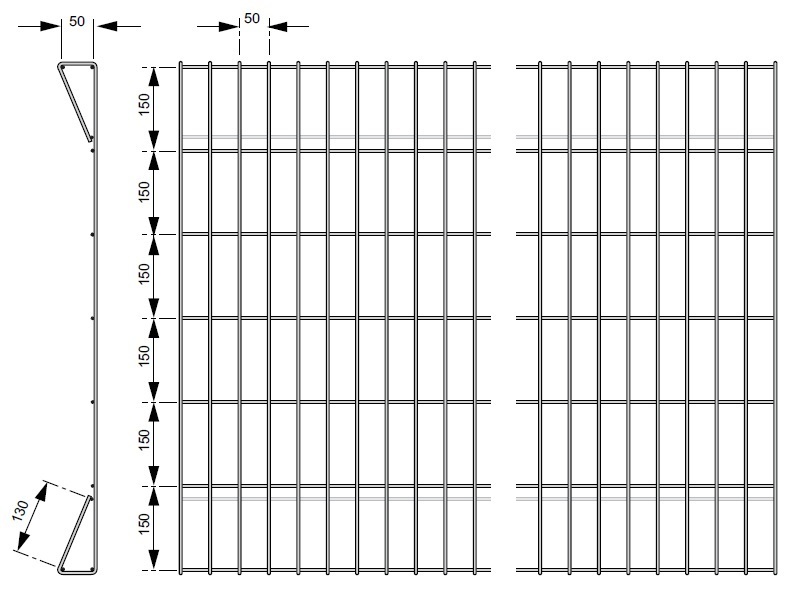 Weldmesh Panel HDG 2400x1200 Garden