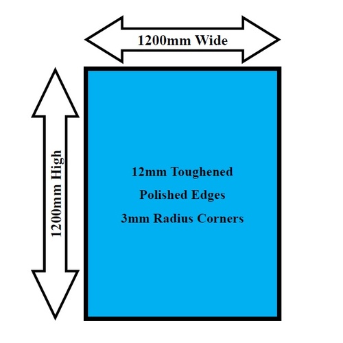 Glass Panel 1200 x 1200