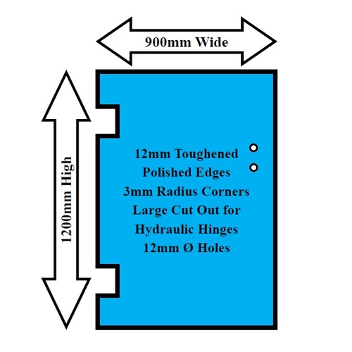 Hydraulic Gate 900 x 1200 x 12mm