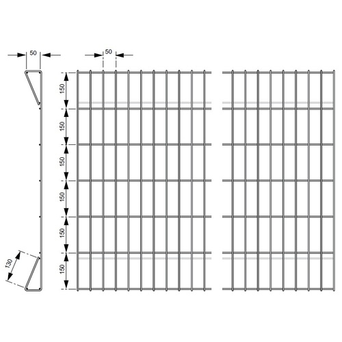 Weldmesh Panel HDG 2400x1200 Garden